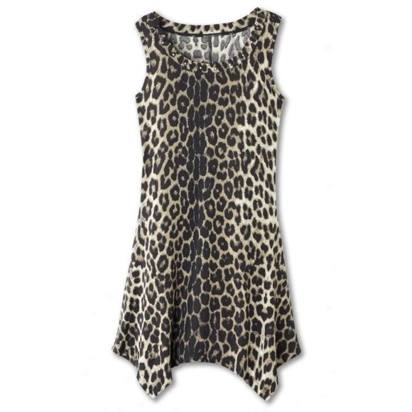 Long Leopard Print Blouse Top by Avon - MEDIUM - New Without Tags - Picture 2 of 4